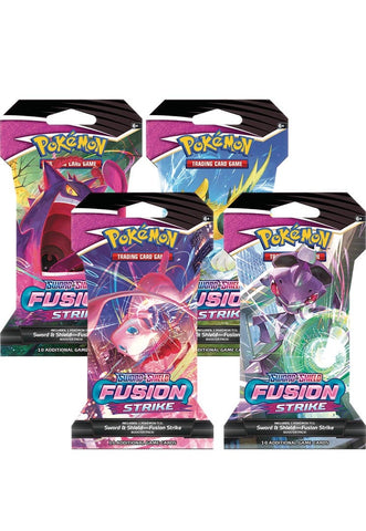 Image for Fusion Strike Sleeved Booster Pack Art Bundle [Set of 4] [SWSH08: Fusion Strike]