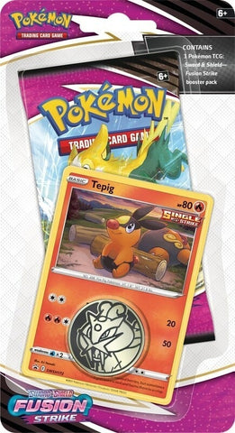 Image for Fusion Strike Single Pack Blister [Tepig] [SWSH08: Fusion Strike]