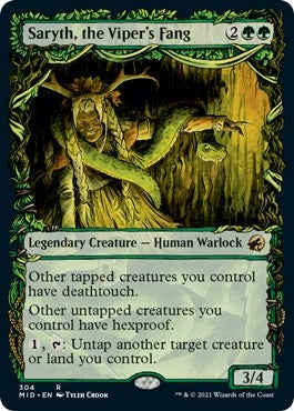 Image for Saryth, the Viper's Fang (Showcase) (304) [Innistrad: Midnight Hunt]