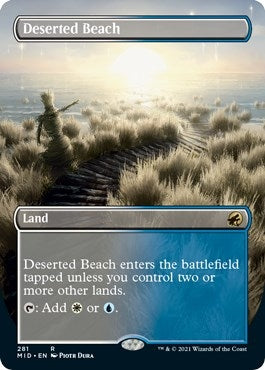 Image for Deserted Beach (Borderless) (281) [Innistrad: Midnight Hunt]