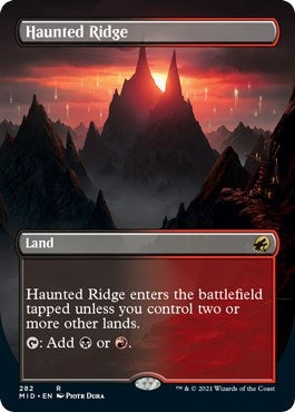 Image for Haunted Ridge (Borderless) (282) [Innistrad: Midnight Hunt]
