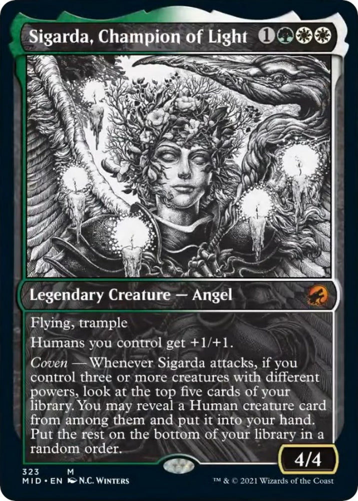 Image for Sigarda, Champion of Light (Showcase) (323) [Innistrad: Midnight Hunt]