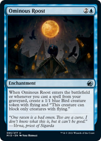 Image for Ominous Roost (65) [Innistrad: Midnight Hunt]