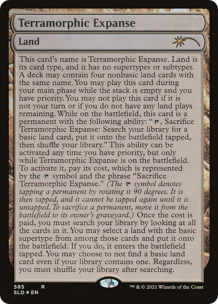 Image for Terramorphic Expanse (Full-Text Lands) (585) [Secret Lair Drop Series]