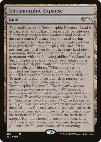 Image for Terramorphic Expanse (Full-Text Lands) (585) [Secret Lair Drop Series]