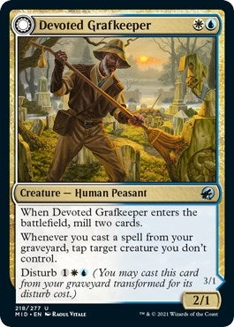 Image for Devoted Grafkeeper (218) [Innistrad: Midnight Hunt]