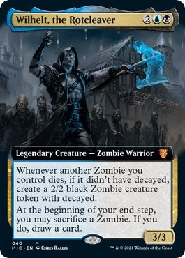 Image for Wilhelt, the Rotcleaver (Extended Art) (40) [Commander: Innistrad: Midnight Hunt]