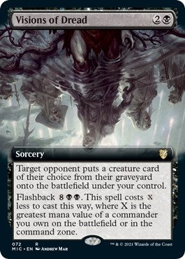 Image for Visions of Dread (Extended Art) (72) [Commander: Innistrad: Midnight Hunt]