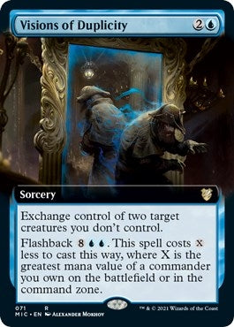 Image for Visions of Duplicity (Extended Art) (71) [Commander: Innistrad: Midnight Hunt]