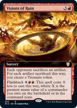 Image for Visions of Ruin (Extended Art) (74) [Commander: Innistrad: Midnight Hunt]