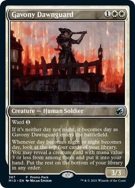 Image for Gavony Dawnguard (387) [Promo Pack: Innistrad: Midnight Hunt]