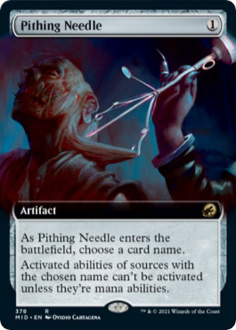 Image for Pithing Needle (Extended Art) (378) [Innistrad: Midnight Hunt]