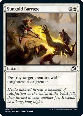Image for Sungold Barrage (36) [Innistrad: Midnight Hunt]