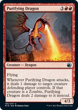 Image for Purifying Dragon (155) [Innistrad: Midnight Hunt]