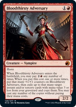 Image for Bloodthirsty Adversary (129) [Innistrad: Midnight Hunt]