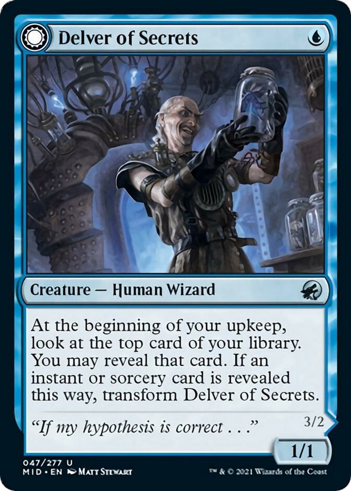 Image for Delver of Secrets (47) [Innistrad: Midnight Hunt]