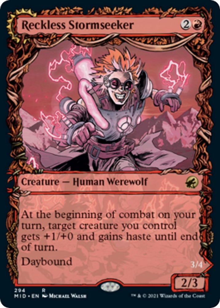 Image for Reckless Stormseeker (Showcase) (294) [Innistrad: Midnight Hunt]