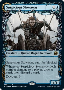 Image for Suspicious Stowaway (Showcase) (288) [Innistrad: Midnight Hunt]