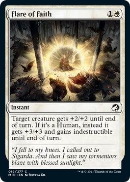 Image for Flare of Faith (19) [Innistrad: Midnight Hunt]