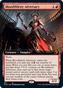 Image for Bloodthirsty Adversary (Extended Art) (351) [Innistrad: Midnight Hunt]