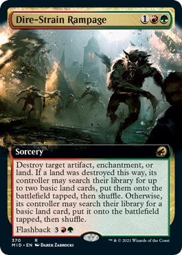 Image for Dire-Strain Rampage (Extended Art) (370) [Innistrad: Midnight Hunt]