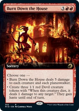 Image for Burn Down the House (Extended Art) (352) [Innistrad: Midnight Hunt]