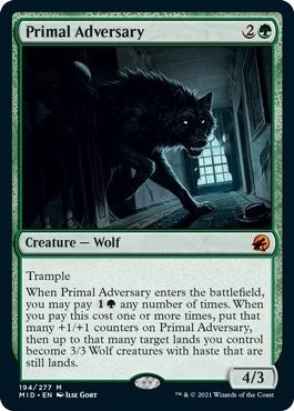 Image for Primal Adversary (194) [Innistrad: Midnight Hunt]