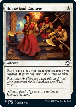 Image for Homestead Courage (24) [Innistrad: Midnight Hunt]