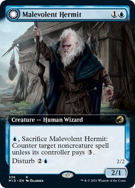 Image for Malevolent Hermit (Extended Art) (336) [Innistrad: Midnight Hunt]