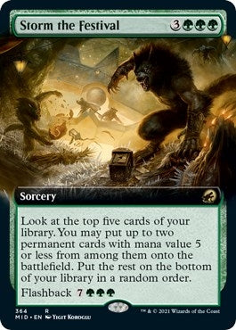 Image for Storm the Festival (Extended Art) (364) [Innistrad: Midnight Hunt]