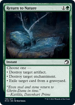 Image for Return to Nature (195) [Innistrad: Midnight Hunt]