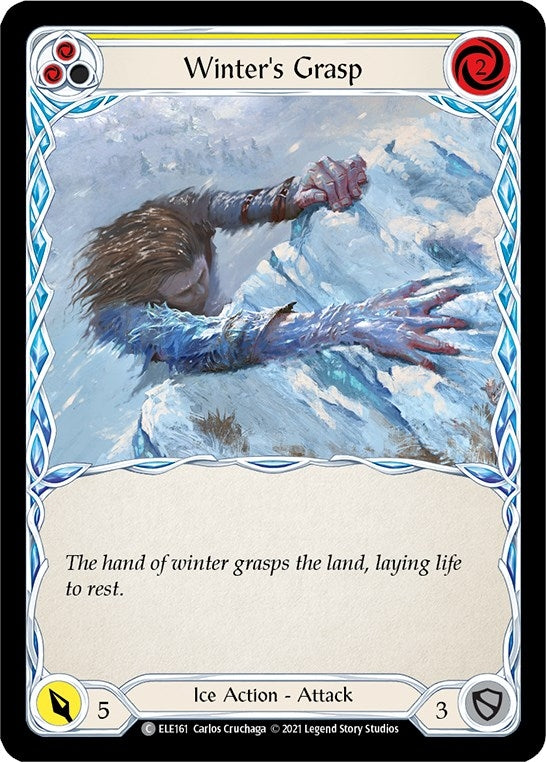 Image for Winter's Grasp (Yellow) (ELE161) (Tales of Aria) - Flesh and Blood TCG