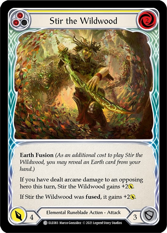Image for Stir the Wildwood (Yellow) (ELE083) (Tales of Aria) - Flesh and Blood TCG