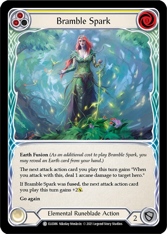Image for Bramble Spark (Yellow) (ELE086) (Tales of Aria) - Flesh and Blood TCG