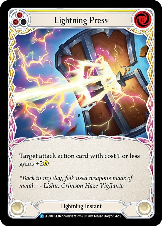 Image for Lightning Press (Yellow) (ELE184) (Tales of Aria) - Flesh and Blood TCG