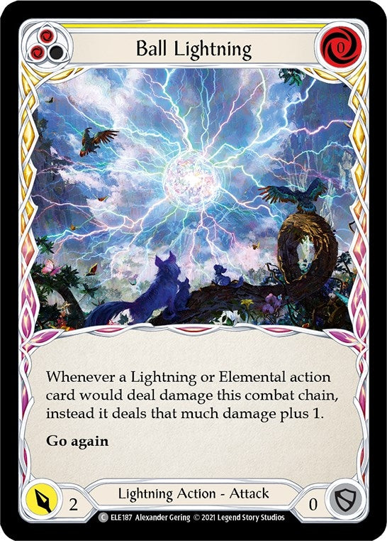 Image for Ball Lightning (Yellow) (ELE187) (Tales of Aria) - Flesh and Blood TCG