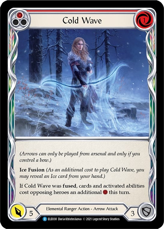 Image for Cold Wave (Red) (ELE038) (Tales of Aria) - Flesh and Blood TCG