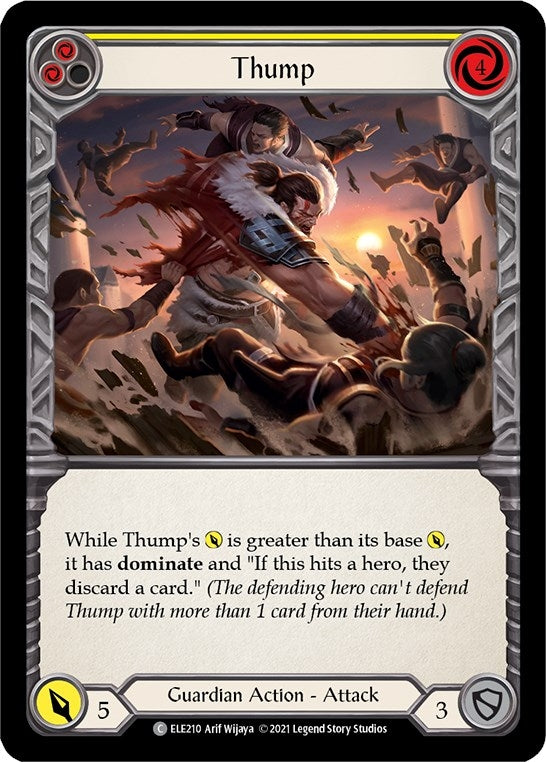 Image for Thump (Yellow) (ELE210) (Tales of Aria) - Flesh and Blood TCG