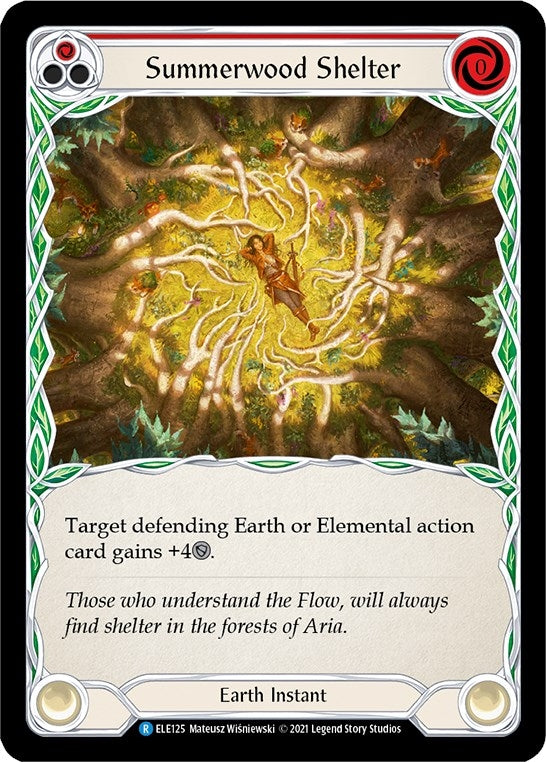 Image for Summerwood Shelter (Red) (ELE125) (Tales of Aria) - Flesh and Blood TCG