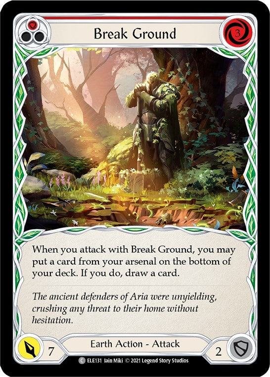 Image for Break Ground (Red) (ELE131) (Tales of Aria) - Flesh and Blood TCG