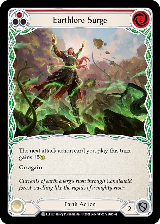 Image for Earthlore Surge (Red) (ELE137) (Tales of Aria) - Flesh and Blood TCG