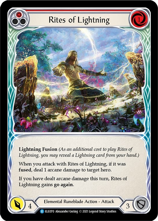 Image for Rites of Lightning (Red) (ELE070) (Tales of Aria) - Flesh and Blood TCG