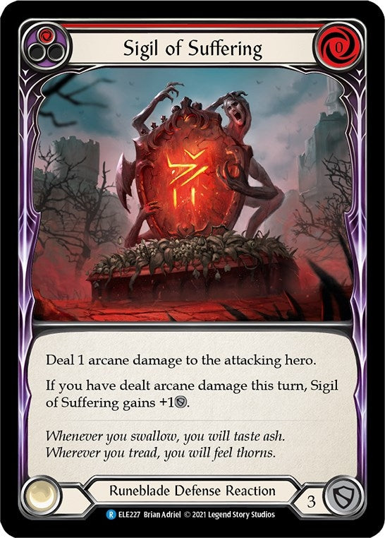 Image for Sigil of Suffering (Red) (ELE227) (Tales of Aria) - Flesh and Blood TCG