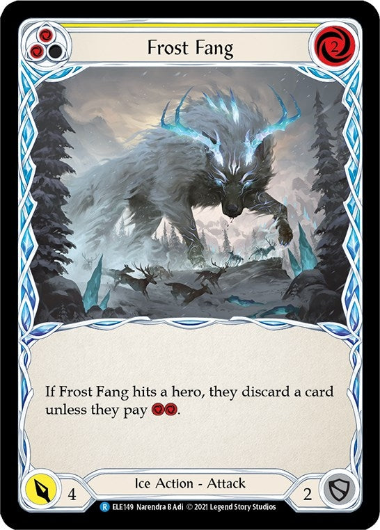 Image for Frost Fang (Yellow) (ELE149) (Tales of Aria) - Flesh and Blood TCG