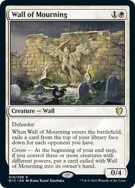 Image for Wall of Mourning (10) [Commander: Innistrad: Midnight Hunt]