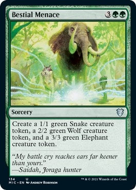 Image for Bestial Menace (134) [Commander: Innistrad: Midnight Hunt]