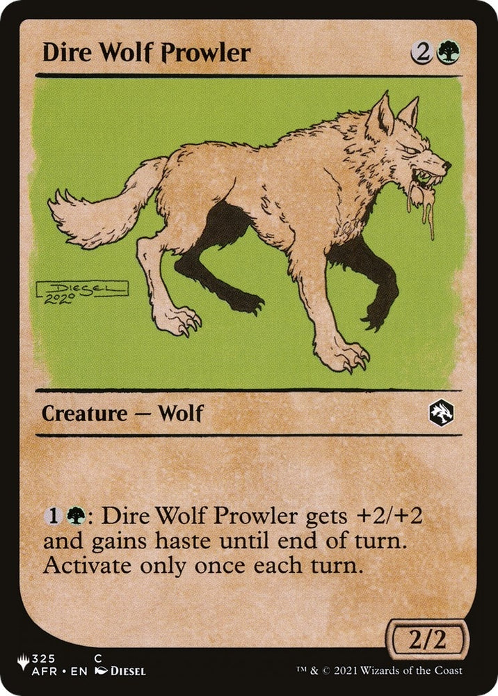 Image for Dire Wolf Prowler (Showcase) (325) [The List Reprints]