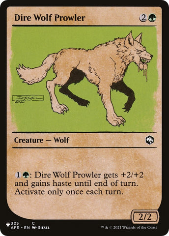 Image for Dire Wolf Prowler (Showcase) (325) [The List Reprints]