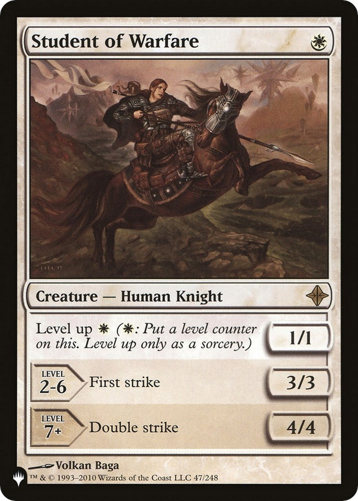 Image for Student of Warfare (47) [The List Reprints]