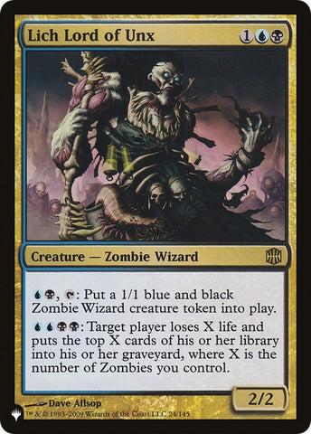Image for Lich Lord of Unx (24) [The List Reprints]